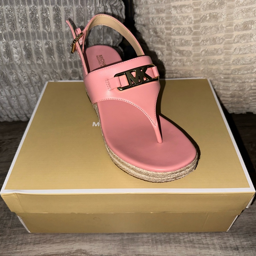Michael Kors Pink Sandals with Minimalist Design